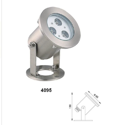 RGB 3 در 1 LED زیر آب نور 12 ولت ضد خوردگی عملی