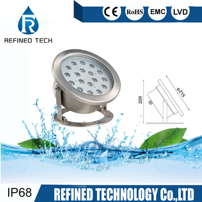 استخر آبنمای کوچک IP68 Spotlight زیر آب AC DC 12 ولت