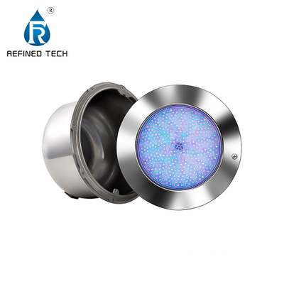 نور استخر چند رنگ LED بزرگ 10 اینچی تصفیه شده با سیم 50 فوتی برای طاقچه مرطوب