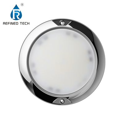 چراغ استخر فوق نازک 316L از فولاد ضد زنگ نصب شده بر روی دیوار IP68 و AC / DC 12V / 24V